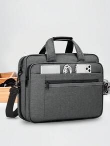 15.6-Inch Laptop Bag, Waterproof Computer Messenger Bag, Expandable Briefcase, Unisex, Travel, College, Business Laptop Bag - Multicolor - View 9