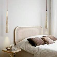 ZHUO LANG DA 1pc Concrete Linear Pendant Light, G9 Bulb Base Modern Industrial Hanging Cement Lamp, Suitable For Kitchen Island, Dining Room, Bedroom Nightstand, Small Pendant Light (Excluding Light Source And Bulb) - Grey - View 11