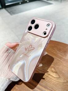 1个定制名字的粉色缎面闪光创意个性化手机壳，简约蝴蝶结、皇冠、爱心设计，兼容三星S24 Ultra/S25 Ultra和苹果17 Pro Max/16 Pro Max/15 Pro/14 Plus/13 Pro/12 Pro Max/11/Xs Max/8/7/6 Plus，适合作为生日礼物，送给女朋友/男朋友或自用，国际版，非国内版。 - 粉色 - 查看 3