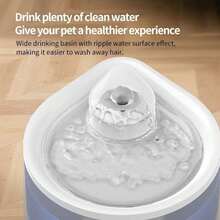 Wireless Cat Water Fountain, Automatic Sensor-Activated Water Dispenser,88oz / 2.5L USB Powered Cordless Pet Water Fountain For Cats Indoor With Motion Sensor, Ultra Quiet Pump - 2.5L - 查看 4