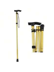 1 chiếc gậy chống đi bộ bằng hợp kim nhôm có thể điều chỉnh - Gậy du lịch gấp gọn, nhẹ với tay cầm tiện dụng và đầu bọc cao su chống trượt, phù hợp cho người già, đi bộ đường dài, sử dụng hàng ngày - Hỗ trợ di chuyển, hỗ trợ người già, gậy leo núi, vật dụng cần thiết khi đi du lịch sân bay, gậy gấp, gậy nhẹ, phụ kiện du lịch, quà tặng cho người già, tay cầm gấp 5 đoạn, điều chỉnh chiều cao nhanh chóng, tay cầm chống trượt, kèm dây đeo cổ tay, phù hợp cho cả nam và nữ, hoàn hảo cho đi bộ đường dài ngoài trời, phụ kiện leo núi, thiết bị cắm trại. - Nhiều màu - Xem 17