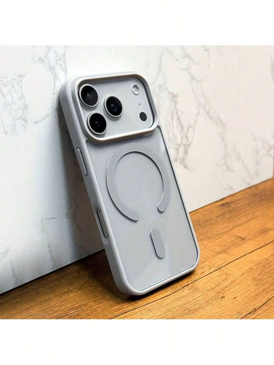 Neue Luxus Transparente Magnetische Kabellose Lade Handyhülle, Geeignet für iPhone 17 16 Pro Max Air Plus 15 14 13 12 Pro Max 11 17Promax 17Pro 17Air Stoßfeste Weiche Stoßstange Harte Acryl Rückseite Transparente Abdeckung - Gold - Übersicht 1
