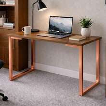 Buffet Table/Sideboard/Industrial Style With Copper Legs 90x45x76 - 鏽棕色 - 查看 1