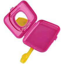 Estuche para toallitas de viaje, dispensador portátil de toallitas para bebé, dispensador portátil de toallitas húmedas para bebé, caja reutilizable para toallitas húmedas para cochecito VIZ0 - RojoBlanco - Ver 6