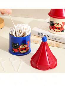 多功能牙签架，创意简约棉签架，牙线收纳盒，高性价比桌面摆件，设计新颖。 - 查看 5