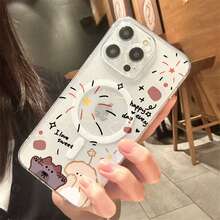 Clear Acrylic Magnetic Phone Case For Couples, Compatible With Multiple Phone Models - Fiesta de Navidad1 - 查看 3