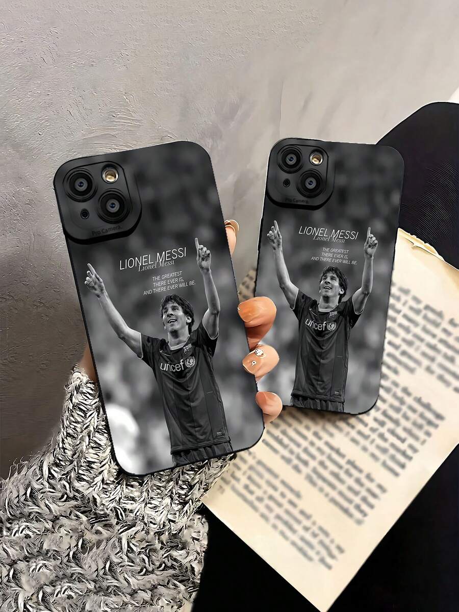 : campeón de fútbol, blanco y negro. Esta elegante funda es compatible con Samsung, Apple, VIVO, OPPO, , Transsion, , y Honor. Fabricada en silicona TPU, ofrece protección contra golpes y caídas, además de una sensación superior. Es un regalo ideal para familiares, amigos y seres queridos, y la opción perfecta para San Valentín y Año Nuevo. - Negro - Ver 1
