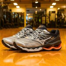 Men's Wave Creation 20 Gym Tennis Shoes For Walking And Gym Use. - 銀橙色 - 查看 2