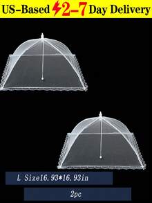 Aesthetic Foldable Food Cover With Tight Netting To Block Flies Elegant Pop-Up Food Tent Mesh Net For Outdoor Lovers Portable Food Protector Perfect For Camping Kitchen Essentials Wedding Party Supplies Home Household Items Kitchen Items Camping Apartment Essentials Hogar Charcuterie Supplies - 彩色 - 查看 15