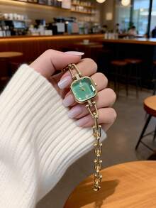LIANDU Women's Fashion Creative Multifunctional Compact Quartz Watch, Suitable For Daily Wear, Birthday Gift, Back To School, Thanksgiving, Romantic Occasions, Perfect Gift - Vàng - Xem 5