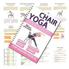40P Chair Yoga For Seniors And Beginners: A5 Spiral Notebook, Thick Cover, 5.5x8.3 In Exercise And Tracking Plan, Illustrated Guide For Home Office Workers, Senior Yoga, Senior Fitness Guide, Spiral Bound Book, Durable Spiral Binding, Christmas, Holiday Gift - 1pcs - View 4