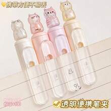 Unisex All-In-One Styling Pen, Hammy Cat KIKI Rotating Maneki-Neko Pen, Student CS Double-Headed Quick-Drying Exam Pen - Rectangle - View 3