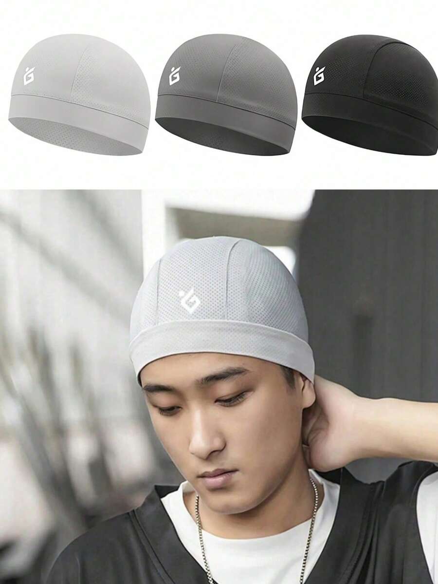 1顶夏季骑行头盔，跑步健身运动帽，透气吸汗防尘防晒帽 - 彩色 - 查看 1