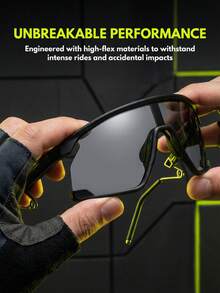Large Frame All-In-One Anti-Wind And Dust Goggles, Fashionable Arm Design, Unisex For Cycling, Hiking, Golf And Other Outdoor Sports, Perfect Gift - 彩色 - 查看 6
