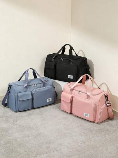 Large-Capacity Yoga Bag With A Separate Shoe Compartment, Wet And Dry Separation, Waterproof Dance Bag, Available In Multiple Colors, Sports Travel Bag, Multi-Functional Crossbody Travel Gym Bag, Large-Capacity Gym Bag, Stylish And Durable Dance Equipment Storage Bag, Ideal For Dancers, Athletes And Everyday Use, Perfect For Practice, Performances, Workouts And Travel, Back-To-School Gift.