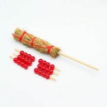 娃娃屋迷你糖渍山楂棒，微型模型，OB11 娃娃屋 DIY 生活场景 - 彩色 - 查看 4