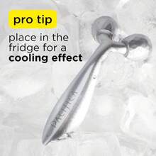 Pacifica Future Youth Stainless Steel Face Roller U2013 Cooling Dual Gua Sha Facial Massager For Sculpting, Contouring &Amp; De-Puffing U2013 Anti-Aging Skin Care Tool For Wrinkles &Amp; Fine Lines Lymphatic Drainage - ColorA - 查看 3