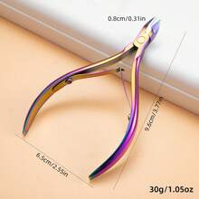 1pc Stainless Steel Nail Clipper, Nail Trimmer, Cuticle Nipper, Nail Care Tool, Manicure Salon Supply - Multicolor - View 13