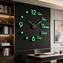 16"/36"/47" Modern Design Large Wall Clock 3D/2D DIY Quartz Clock Fashion Watch Acrylic Mirror Sticker Home Decor Living Room Office Decoration Gift - Multicolor - View 16