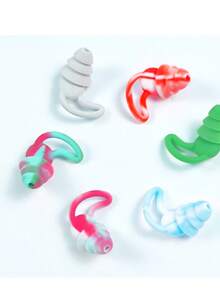 Nút bịt tai chống ồn ba lớp bằng silicon màu trắng/đen, chống nước, dùng khi bơi lội, giảm tiếng ồn khi ngủ. - Bộ hai mảnh - Xem 3