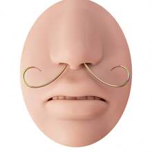 1pc Niche Design Septum Nose Ring, Wholesale Body Piercing Jewelry - Multicolor - View 2