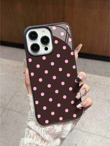 Brown Base Pink Polka Dot Glossy Phone Case Compatible With Apple 11/11 Pro/11 Pro Max, 12/12 Pro/12 Pro Max, 13/13 Pro/13 Pro Max, 14/14 Pro/14 Pro Max, 15/15 Pro/15 Pro Max, 16/16 Pro/16 Pro Max, 17/17 Pro/17 Pro Max And Galaxy S21/S21+/S21 Ultra, Galaxy S22/S22+/S22 Ultra, Galaxy S23/S23+/S23 Ultra, Galaxy S24/S24+/S24 Ultra And Other Popular Models, Featuring A Brown Base Color With Pink Polka Dot Elements, Made Of Glossy Material. - 免費試用 - 查看 4