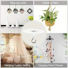 Hookless Ceiling Hook, Suitable For Hanging Lamps And Plants, Can Be Used With Adhesive Hooks, Compatible With Bobi Mobile Curtain And Multi-Purpose Hooks - View 2