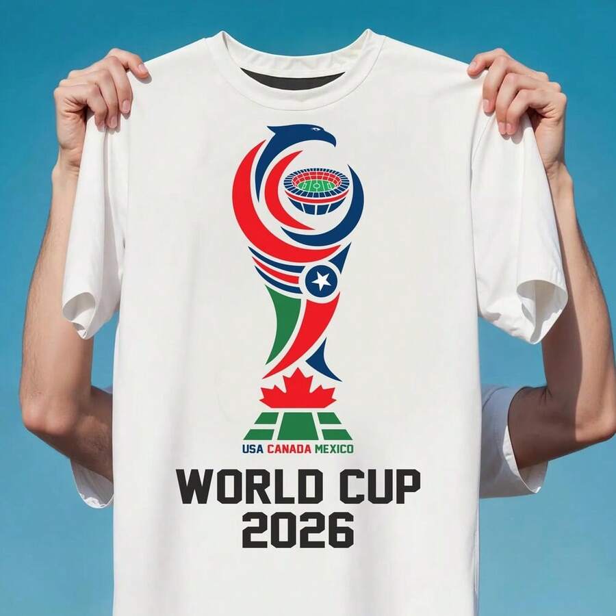 2026 World Cup Soccer T-Shirt Design_ Streetwear Graphic (PDF File) - White - View 1