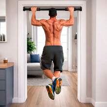 Adjustable Doorway Pull-Up Bar For Gym, Crossfit, Weight Training, Fixed From 60cm To 1 Meter, For Doors Or Walls - Red - View 2