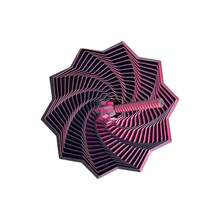 PLA-estrella sensorial expandida con asas, juguete giratorio en espiral para aliviar el estrés, hexágono fractal impreso en 3D 2AYS - 04 - Ver 11