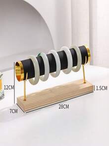 Velvet Single/Double Layer Jewelry Stand, Bracelet Holder, Watch & Headband Display Rack - Multicolor - View 6