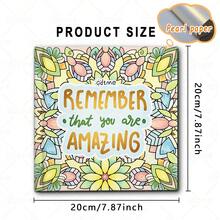 1 Inspirational Quote Coloring Book, Adult Relaxation Painting Book, 24 Single-Sided Hand-Drawn Pages, Minimalist Pattern Design, Easy To Color, Enjoy Fun And Fulfillment Through Coloring, Thoughtful Gift For Friends, Family Or Loved Ones On Holidays, Birthdays Or Any Special Occasion, Back To School Stationery - Inspirational Quote Coloring - View 3