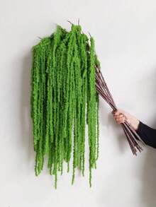 1/3/6pcs Faux Flower & Yarn Ball Hanging Decor, Unique Wedding Ceremony Engagement Party Tassel Soft Fabric Decoration - Green - View 4
