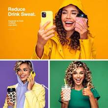 3pcs Reusable Iced Coffee & Soda Cup Sleeves, Insulated Non-Slip Nylon Material Suitable For Hot & Cold Beverages - Multicolor - View 4