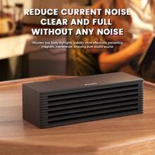 PHILIPS SPA3700 复古木质有线蓝牙音箱，HiFi 音质，时尚小巧，适用于台式电脑和家庭使用，经典简约设计。 - 查看 4