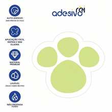 108 Bunny Paw Print Easter Egg Hunt Stickers P #2 - Green - View 3
