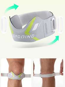 1pc Basketball Sports Knee Pad, Running Cycling Fitness Patella Compression Stabilizer, Hiking Knee Sleeve Meniscus Protector - Multicolor - View 4