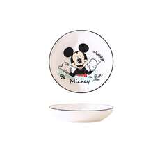Disney Cartoon Ceramic Dinner Plate, 7.4 Inch High-Quality Tableware For Home Kitchen - Multicolor - View 16