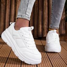 DJSUNNYMIX Women's New Casual Sneakers, Sports Shoes, White Shoes, Running Shoes - White - View 7