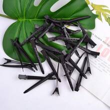 20pcs Black Metal Wire Hollow Alligator Hair Clip Hair Clip, Crocodile Clip Hair Clip, Hair Styling Fixing Clip, Suitable For Hairstyle Design, Dyeing, Silver, Styling (Unisex), Claw Clip, Hair Clip, Hair Clip, Hair Accessory, Hairpin, Summer, Holiday, Travel, Festival, Party - Black 2 - View 6