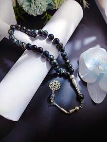 1pc 33pcs 10mm Muslim Green Glass Bead Single Strand Bracelet TASBIH, For Daily Arabic Wear - Multicolor - View 15