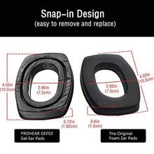 PROEAR GEP02 2 Pair Gel Ear Pa  Oward G By Oneyw Impact Sport Pro Nc Gning Earmuffs - Gel Ear Pads 2pack - View 3