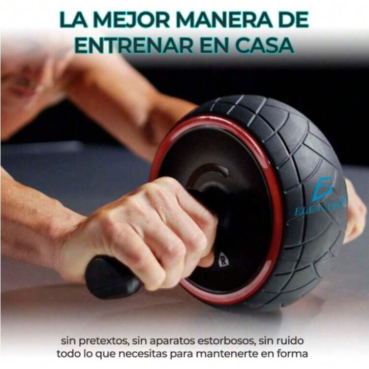 Rueda Para Abdominales Con Agarre Easy Grip - Negro - Añade 2