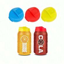 3pcs Easy-Pull Can Leak-Proof Lids, Easy-Pull Can Splash-Proof Covers - Multicolor - View 4