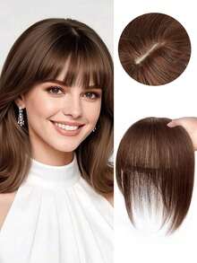 合成假发片假刘海夹式刘海接发自然假刘海隐形假发片女士 - 彩色 - 查看 5