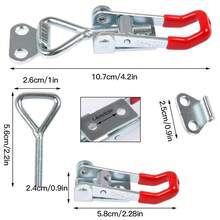 Adjustable Sliding Buckle Lock, Heavy Duty Sliding Lock Clasp, Strong Clip Fastener For Fixing Cooker Hood Cover, Pull-Type Lock Clip For Toolbox, Packaging Box - A - View 3