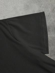 2026 SpringSummer New Chihuahua Smoking T-Shirt, Retro Y2K Punk Style Dog Pattern T-Shirt, Fun And Personalized T-Shirt, A Gift For Dog Lovers. Casual Black - Black - View 3