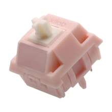 Xllab Peach Linear Axis Pre-Lubricated 5-Pin Hot-Swappable Keygeek MX Mechanical Keyboard Switches With UPE Axis Rod, Smooth Gaming And Typing Experience - View 2