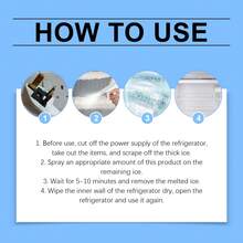 Refrigerator Defrosting & Deicing Agent, Household Freezer Frost Remover, Ice Block Melting & Anti-Icing Solution - Liquid - View 6