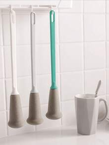 1个长柄悬挂式软海绵杯刷，适用于清洁婴儿奶瓶、家用玻璃杯、马克杯、厨房清洁工具、手动清洁工具、商用厨房 - 純色 - 查看 1